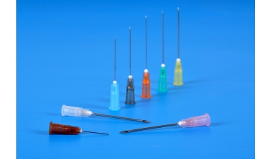 Sterile hypodermic needles for single use